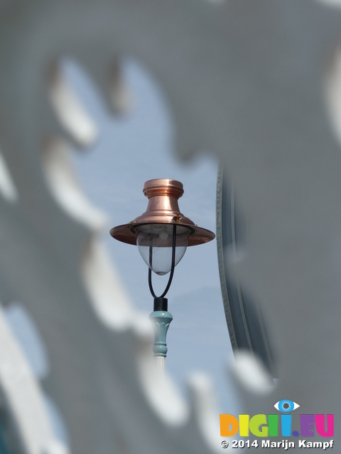 FZ005317 Copper light on new Mumbles pier